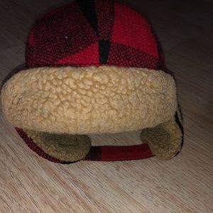 Baby Boys' Red & Black Beanie Hat – Soft & Cozy